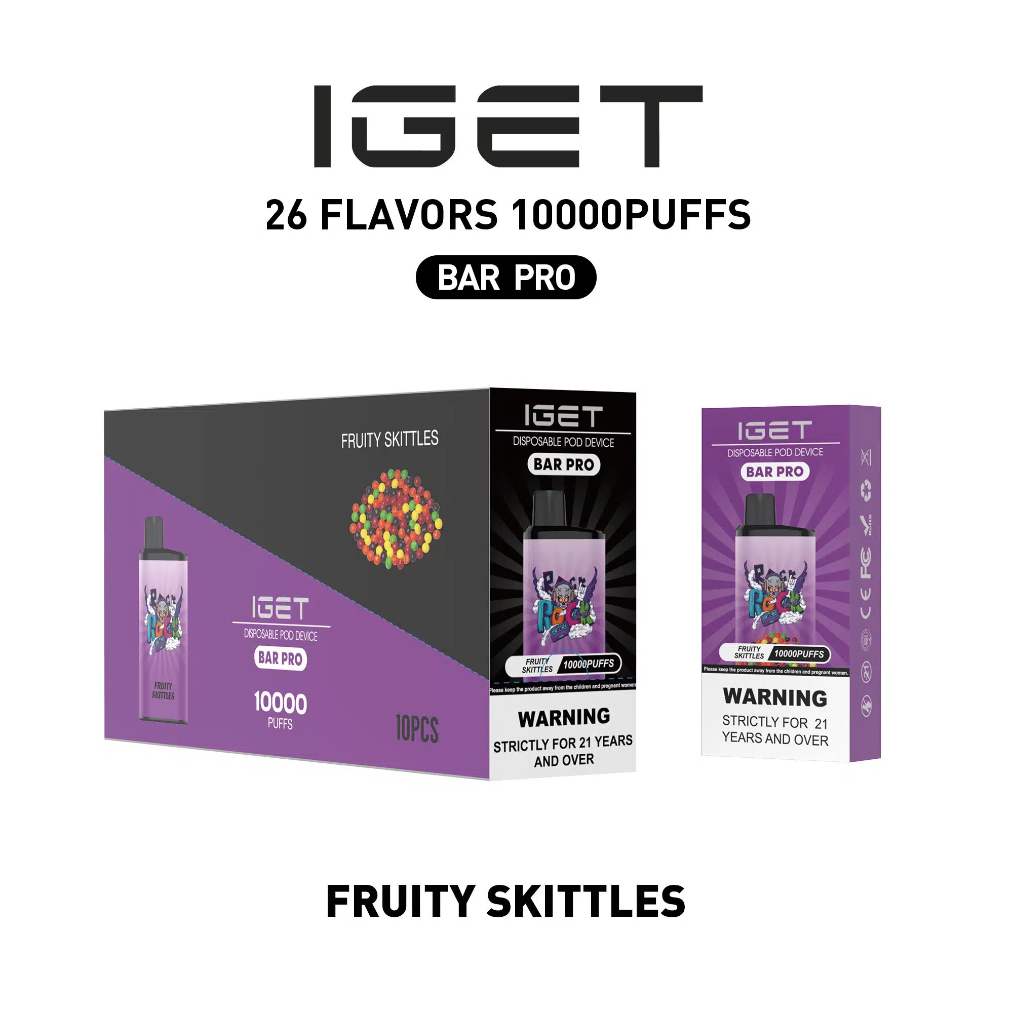 Iget Bar Pro 10000 Puffs-60 Packs