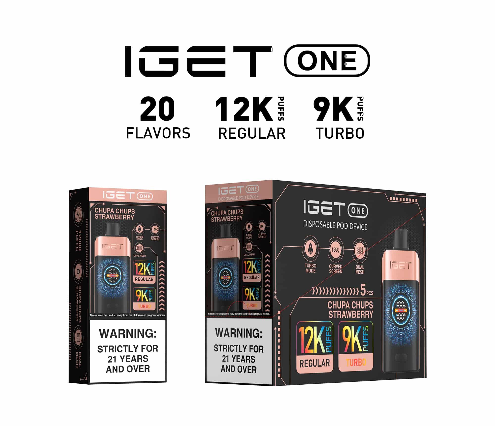 IGET One 12000 Puffs-60 Packs